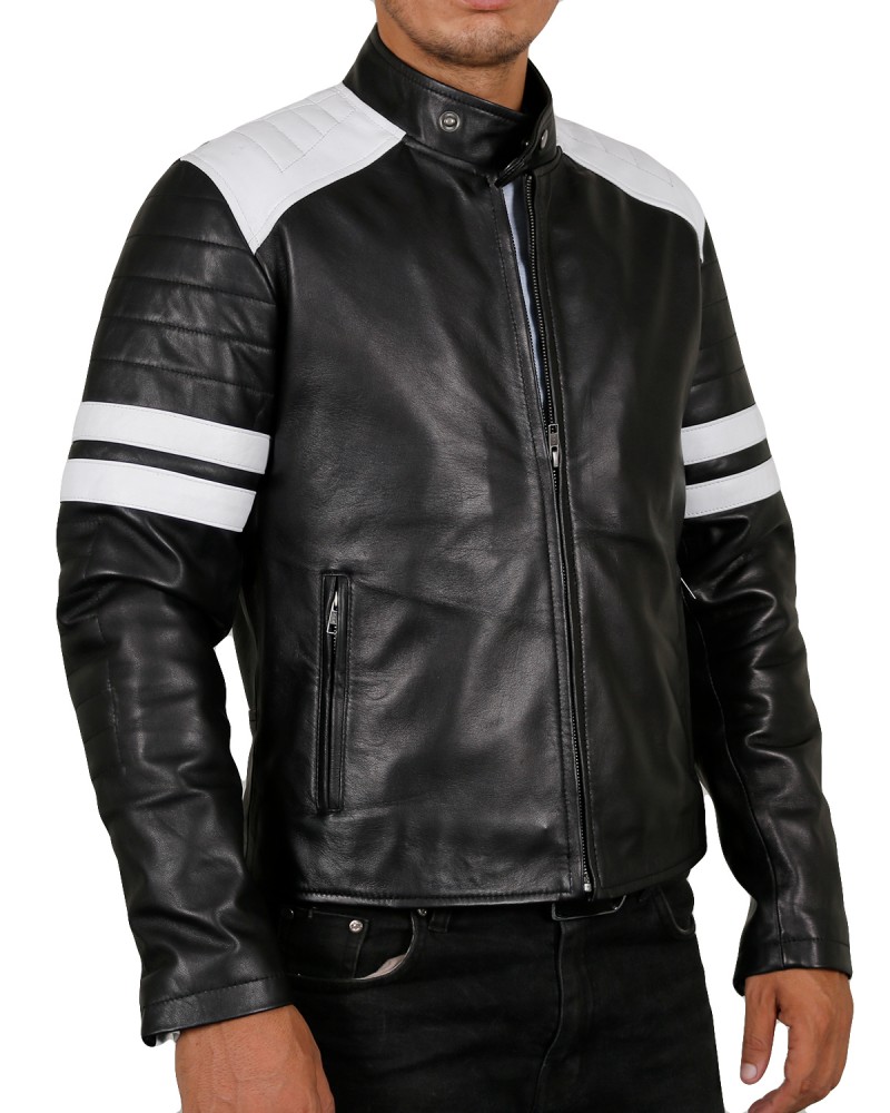 Laverapelle Men's Genuine Lambskin Leather Jacket (Racer Jacket) - 1501005 Laverapelle Men's Genuine Lambskin Leather Jacket (Racer Jacket) - 1501005