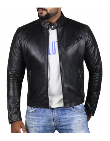 Laverapelle Men's Genuine Lambskin Leather Jacket (Racer Jacket) - 1501008 Laverapelle Men's Genuine Lambskin Leather Jacket (Racer Jacket) - 1501008