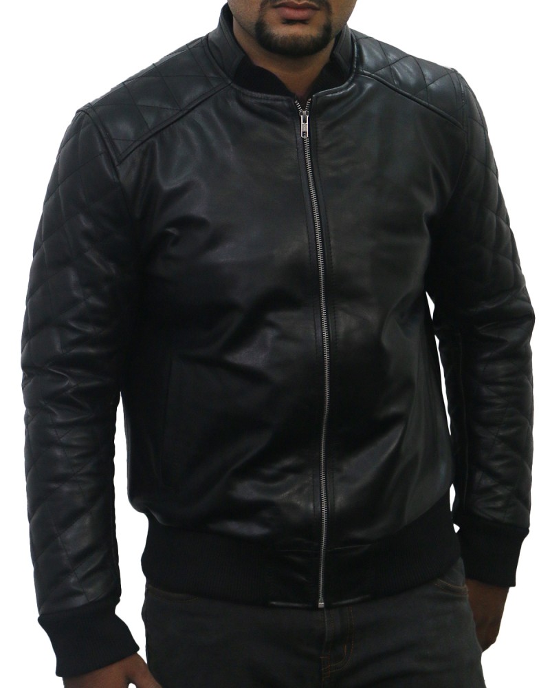 Laverapelle Men's Genuine Lambskin Leather Jacket (Bomber Jacket) - 1501015 Laverapelle Men's Genuine Lambskin Leather Jacket (Bomber Jacket) - 1501015