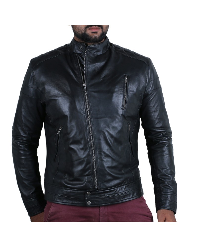 Laverapelle Men's Genuine Lambskin Leather Jacket (Classic Jacket) - 1501072