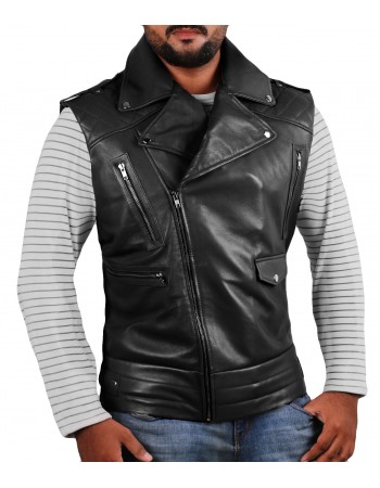 Laverapelle Men's Genuine Lambskin Leather Waist (Biker Vest) - 1503096 Laverapelle Men's Genuine Lambskin Leather Waist (Biker Vest) - 1503096