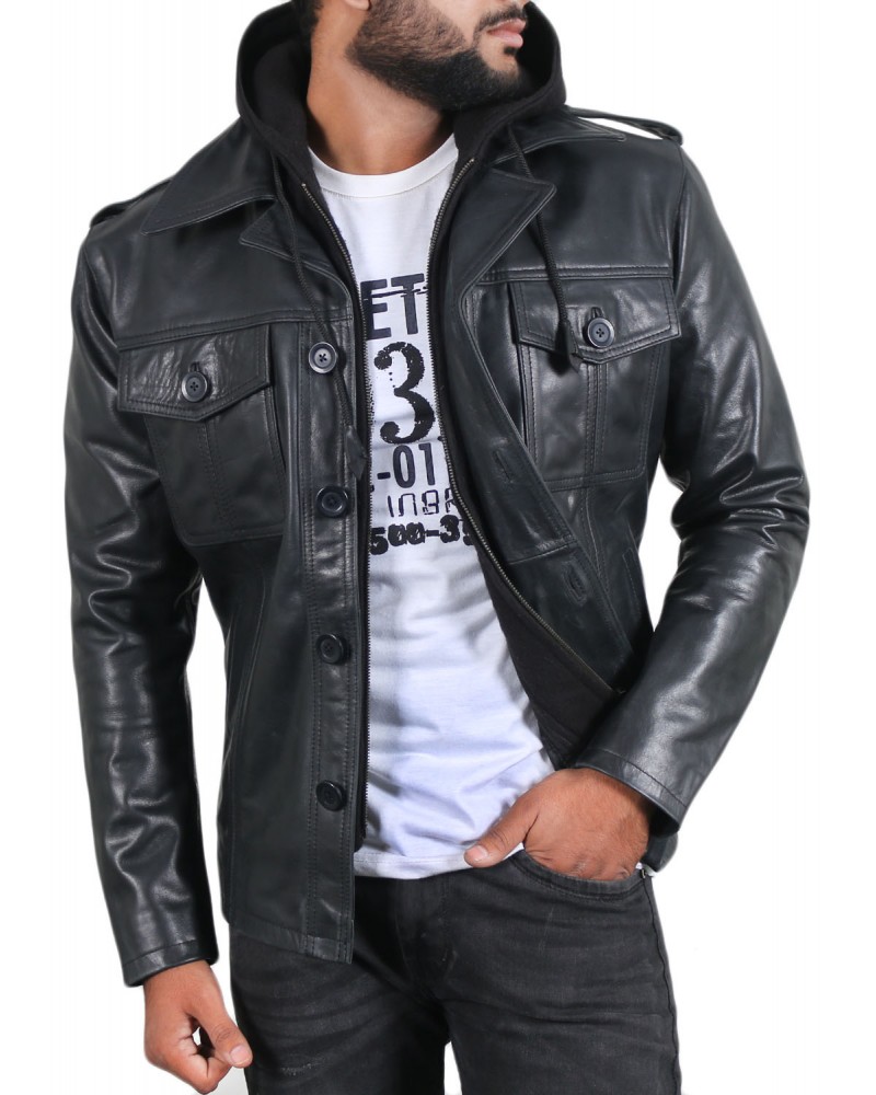 Laverapelle Men's Genuine Lambskin Leather Jacket (Regal Jacket) - 1501107