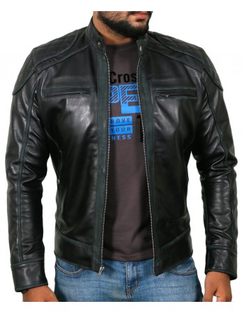Laverapelle Men's Genuine Lambskin Leather Jacket (Fencing Jacket) - 1501110 Laverapelle Men's Genuine Lambskin Leather Jacket (Fencing Jacket) - 1501110