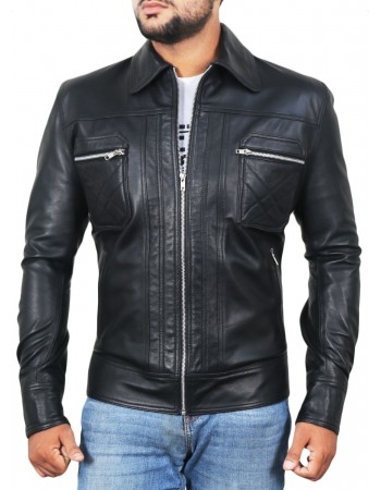 Laverapelle Men's Genuine Lambskin Leather Jacket (Classic Jacket) - 1501153 Laverapelle Men's Genuine Lambskin Leather Jacket (Classic Jacket) - 1501153