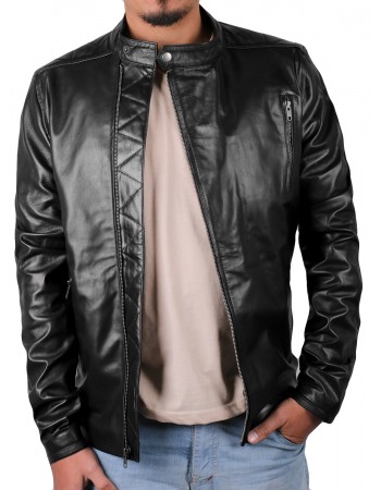 Laverapelle Men's Genuine Lambskin Leather Jacket (Classic Jacket) - 1501159 Laverapelle Men's Genuine Lambskin Leather Jacket (Classic Jacket) - 1501159