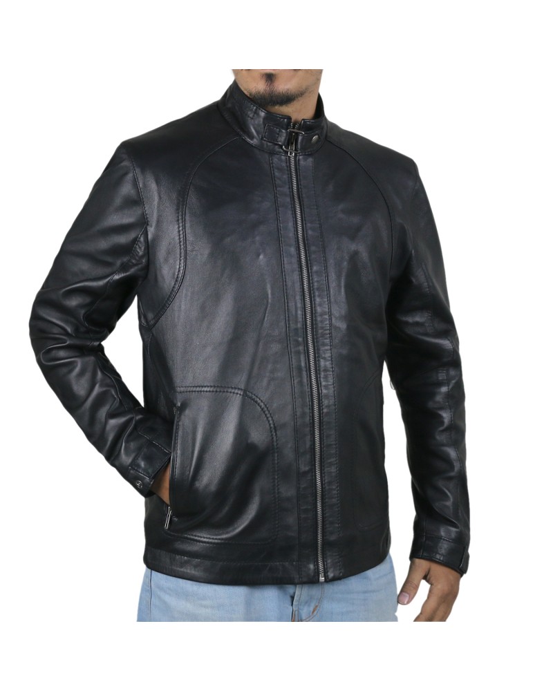 Laverapelle Men's Genuine Lambskin Leather Jacket (Classic Jacket) - 1501168 Laverapelle Men's Genuine Lambskin Leather Jacket (Classic Jacket) - 1501168