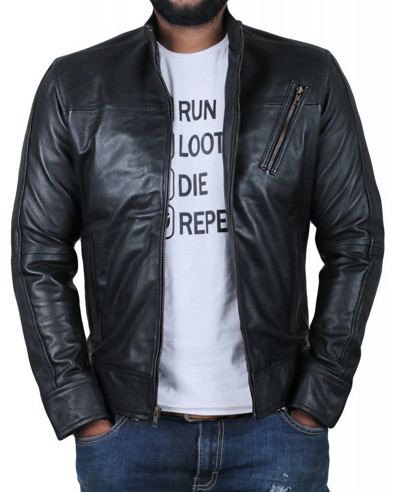 Laverapelle Men's Genuine Lambskin Leather Jacket (Racer Jacket) - 1501183 Laverapelle Men's Genuine Lambskin Leather Jacket (Racer Jacket) - 1501183