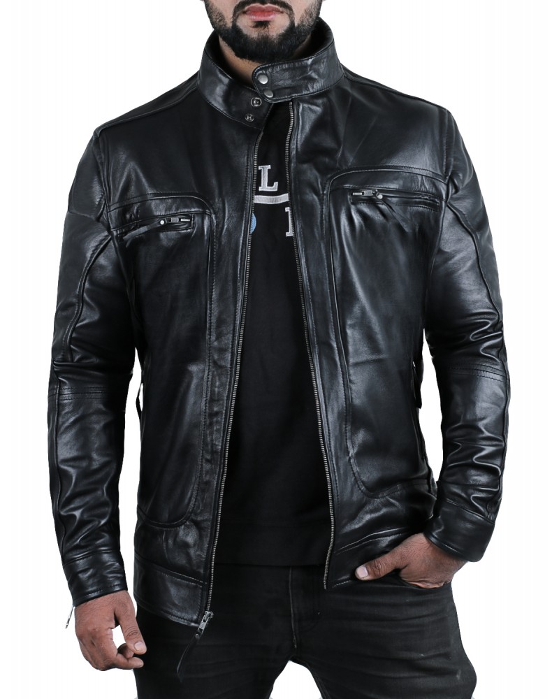 Laverapelle Men's Genuine Lambskin Leather Jacket (Classic Jacket) - 1501196 Laverapelle Men's Genuine Lambskin Leather Jacket (Classic Jacket) - 1501196