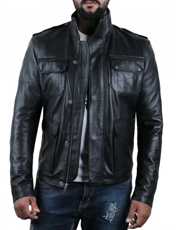 Laverapelle Men's Genuine Lambskin Leather Jacket (Field Jacket) - 1501287 Laverapelle Men's Genuine Lambskin Leather Jacket (Field Jacket) - 1501287