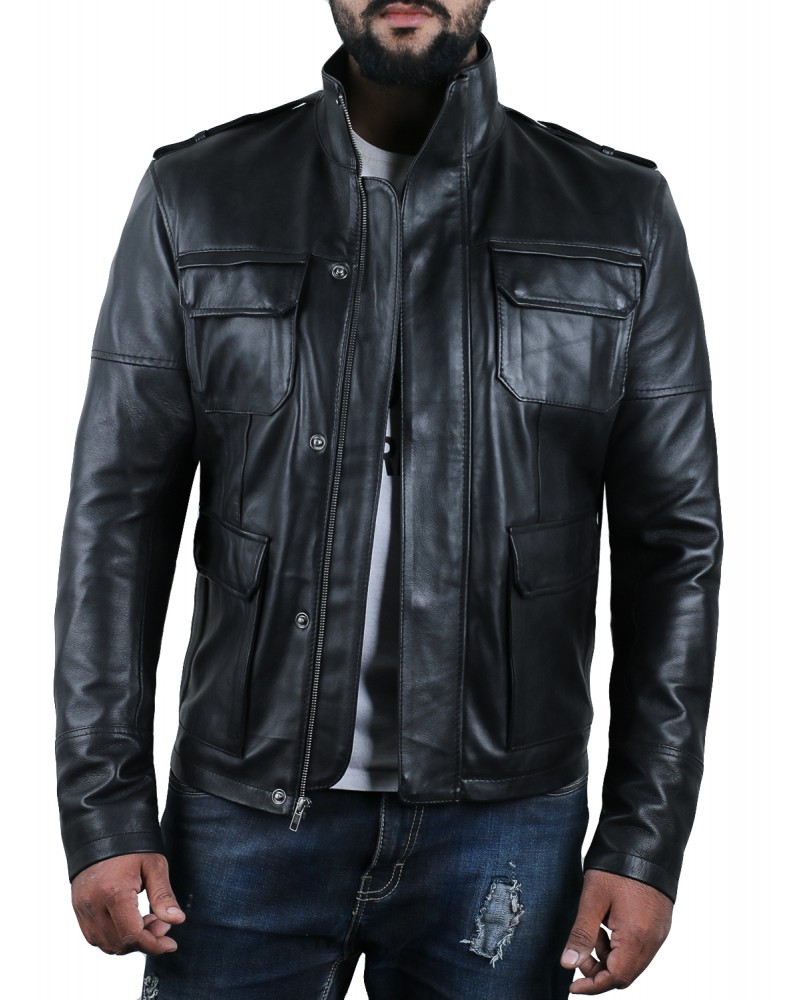 Laverapelle Men's Genuine Lambskin Leather Jacket (Field Jacket) - 1501287 Laverapelle Men's Genuine Lambskin Leather Jacket (Field Jacket) - 1501287