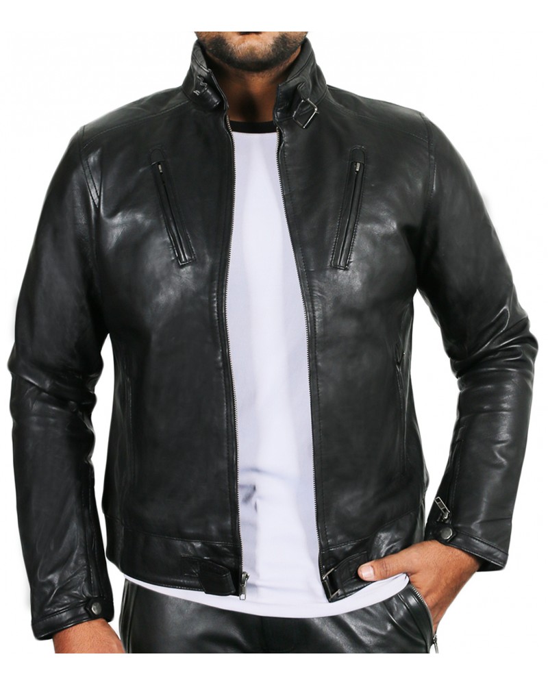 Laverapelle Men's Genuine Lambskin Leather Jacket (Racer Jacket) - 1501314 Laverapelle Men's Genuine Lambskin Leather Jacket (Racer Jacket) - 1501314