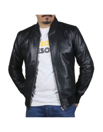 Laverapelle Men's Genuine Lambskin Leather Jacket (Bomber Jacket) - 1501361