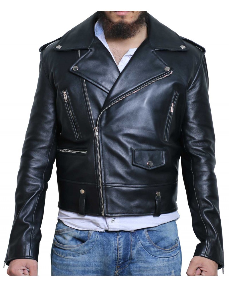 Laverapelle Men's Genuine Lambskin Leather Jacket (Double Rider Jacket) - 1501506