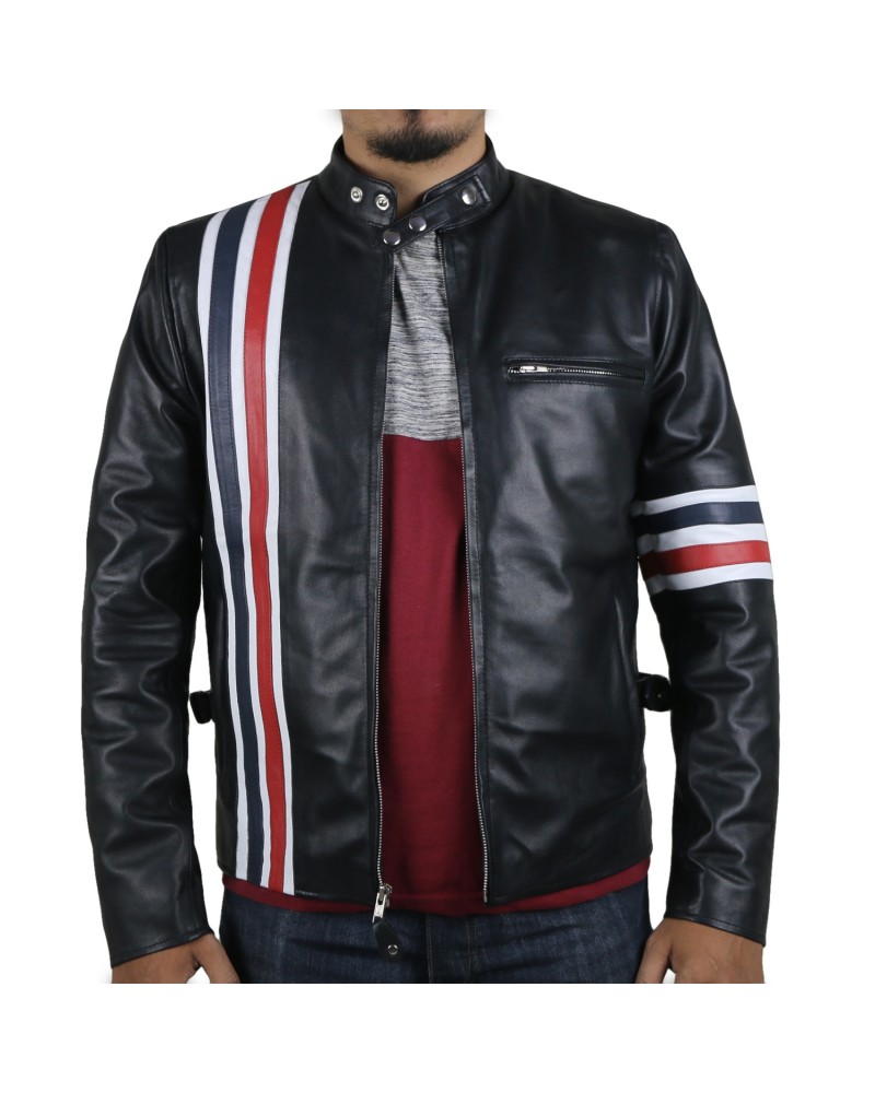 Laverapelle Men's Genuine Lambskin Leather Jacket (Racer Jacket) - 1501512 Laverapelle Men's Genuine Lambskin Leather Jacket (Racer Jacket) - 1501512