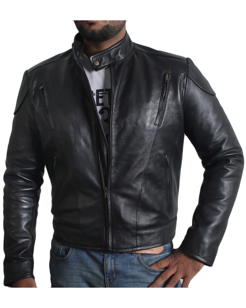 Laverapelle Men's Genuine Lambskin Leather Jacket (Racer Jacket) - 1501531 Laverapelle Men's Genuine Lambskin Leather Jacket (Racer Jacket) - 1501531