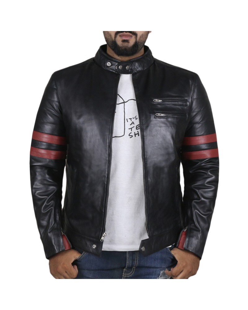 Laverapelle Men's Genuine Lambskin Leather Jacket (Racer Jacket) - 1501535 Laverapelle Men's Genuine Lambskin Leather Jacket (Racer Jacket) - 1501535