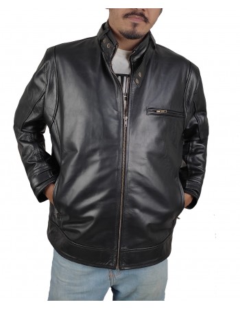 Laverapelle Men's Genuine Cowhide Leather Jacket (Fencing Jacket) - 1501582 Laverapelle Men's Genuine Cowhide Leather Jacket (Fencing Jacket) - 1501582