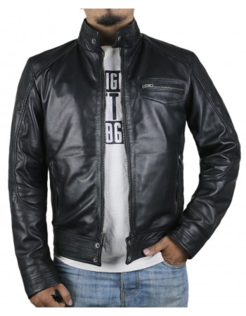 Laverapelle Men's Genuine Lambskin Leather Jacket (Racer Jacket) - 1501604 Laverapelle Men's Genuine Lambskin Leather Jacket (Racer Jacket) - 1501604