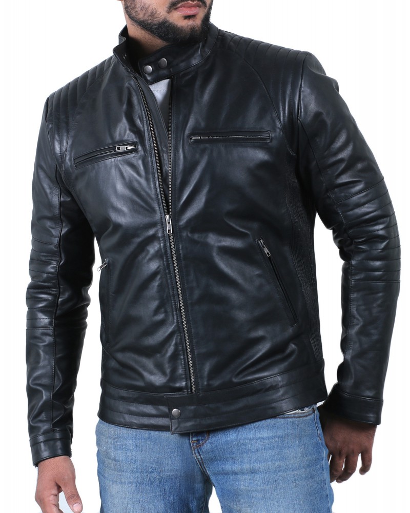 Laverapelle Men's Genuine Cowhide Leather Jacket (Racer Jacket) - 1501626 Laverapelle Men's Genuine Cowhide Leather Jacket (Racer Jacket) - 1501626