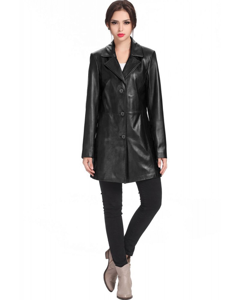 Laverapelle Women's Genuine Lambskin Leather Coat (Blazer Coat) - 1522658 Laverapelle Women's Genuine Lambskin Leather Coat (Blazer Coat) - 1522658
