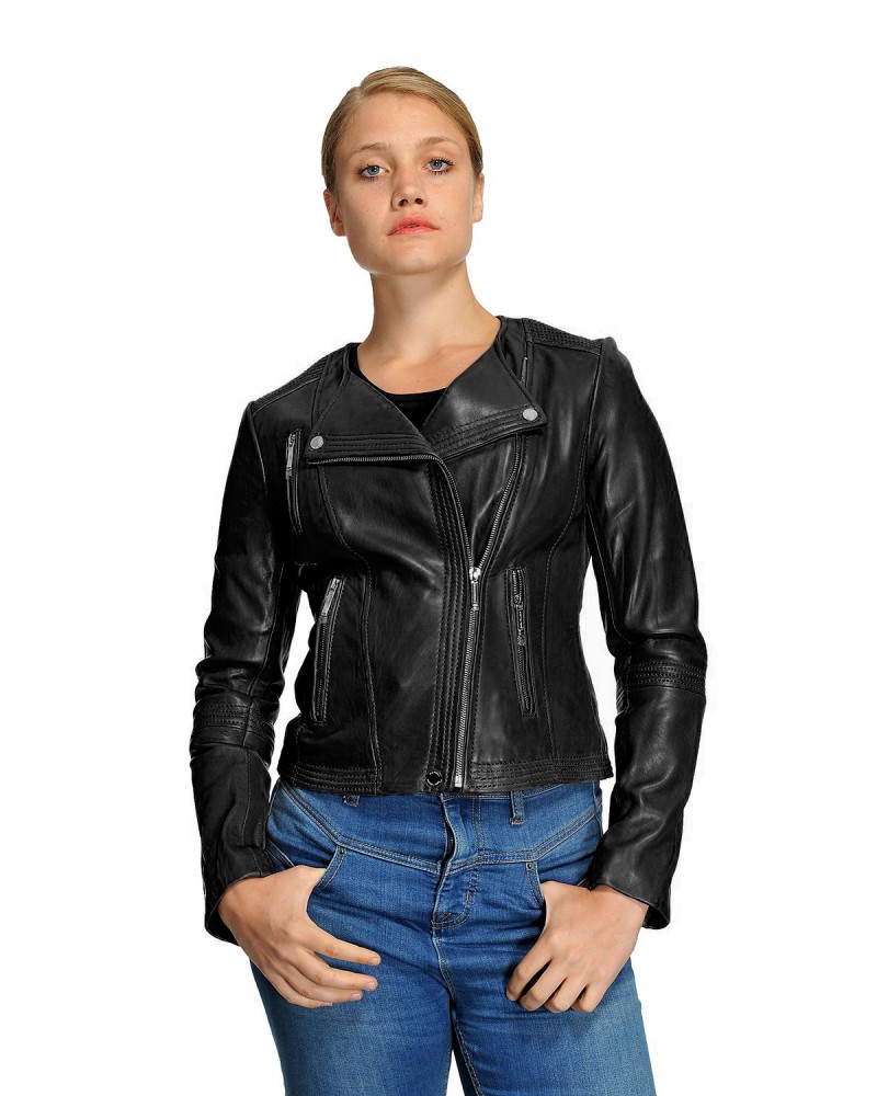 Laverapelle Women's Genuine Lambskin Leather Jacket (Double Rider Jacket) - 1521665 Laverapelle Women's Genuine Lambskin Leather Jacket (Double Rider Jacket) - 1521665