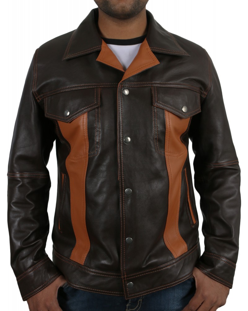 Laverapelle Men's Genuine Lambskin Leather Jacket (Fencing Jacket) - 1501786