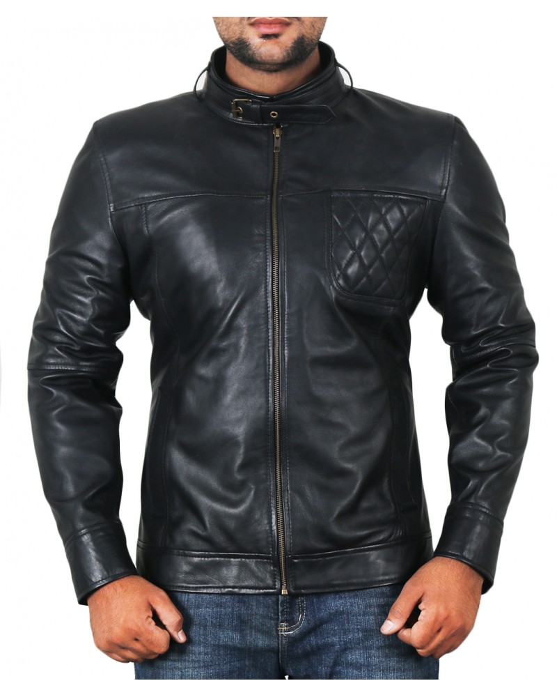 Laverapelle Men's Genuine Lambskin Leather Jacket (Racer Jacket) - 1501787 Laverapelle Men's Genuine Lambskin Leather Jacket (Racer Jacket) - 1501787
