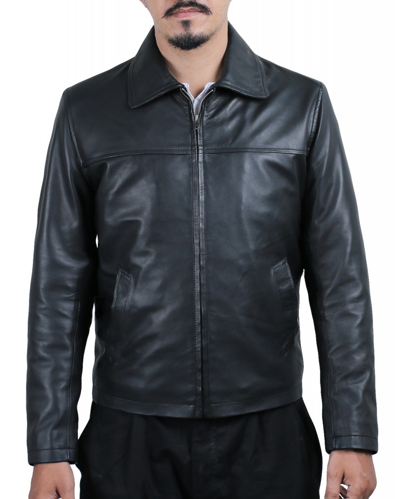 Laverapelle Men's Genuine Lambskin Leather Jacket (Classic Jacket) - 1501814