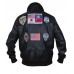 Laverapelle Men's Top Gun A2 Jet Fighter Bomber Pilot Leather Jacket (Flight Jacket) - 1501771 Laverapelle Men's Top Gun A2 Jet Fighter Bomber Pilot Leather Jacket (Flight Jacket) - 1501771