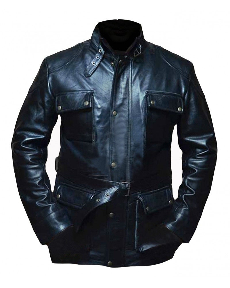 Laverapelle Men's Will Smith I Am Legend Geniune Leather Jacket (Officer Jacket) - 1501775