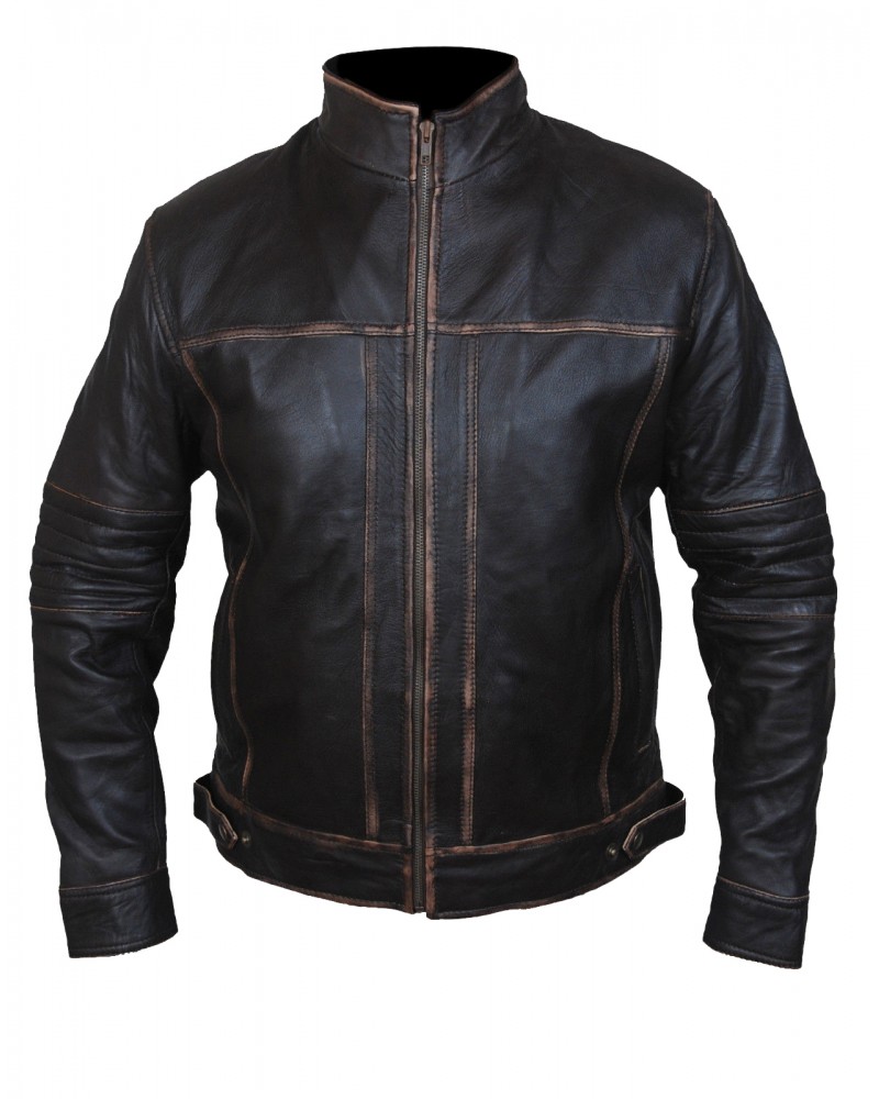 Laverapelle Men's Real Cow Ruboff Leather Distressed Look Motorcycle Jacket (Fencing Jacket) - 1501807