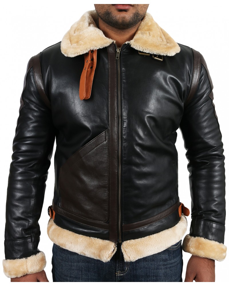 Laverapelle Men's Genuine Lambskin Leather Jacket (Aviator Jacket) - 1701022 Laverapelle Men's Genuine Lambskin Leather Jacket (Aviator Jacket) - 1701022