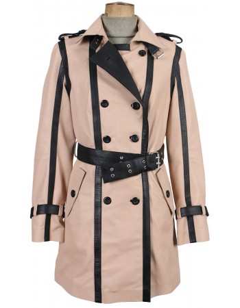 Laverapelle Women's Genuine Lambskin Leather Coat (Trench Coat) - 1722036 Laverapelle Women's Genuine Lambskin Leather Coat (Trench Coat) - 1722036