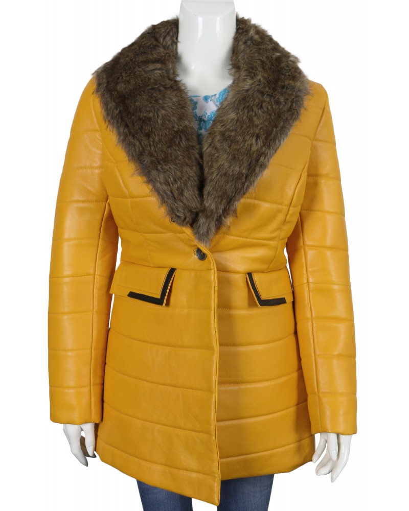Laverapelle Women's Genuine Lambskin Leather Coat (Shearling Coat) - 1722040 Laverapelle Women's Genuine Lambskin Leather Coat (Shearling Coat) - 1722040
