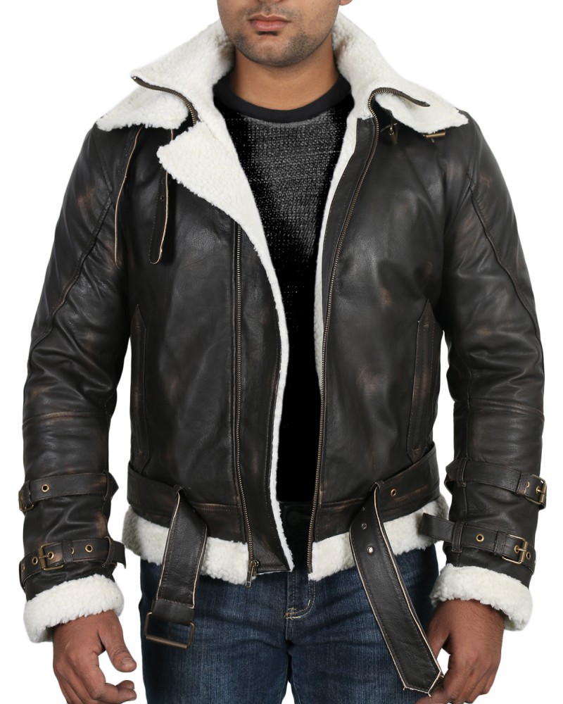 Laverapelle Men's Genuine Cow Ruboff Leather Jacket (Aviator Jacket) - 1701069 Laverapelle Men's Genuine Cow Ruboff Leather Jacket (Aviator Jacket) - 1701069
