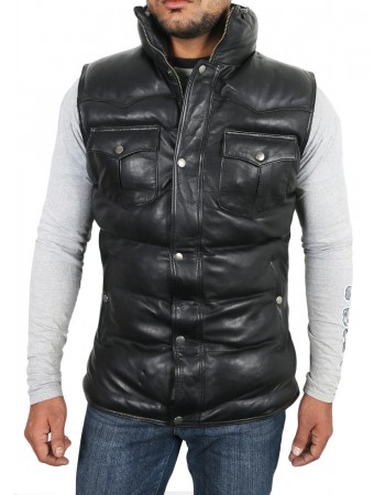 Laverapelle Men's Genuine Lambskin Leather Waist (Biker Vest) - 1803001 Laverapelle Men's Genuine Lambskin Leather Waist (Biker Vest) - 1803001