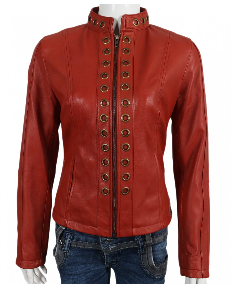 Laverapelle Women's Genuine Lambskin Leather Jacket (fencing Jacket) - 1821002 Laverapelle Women's Genuine Lambskin Leather Jacket (fencing Jacket) - 1821002
