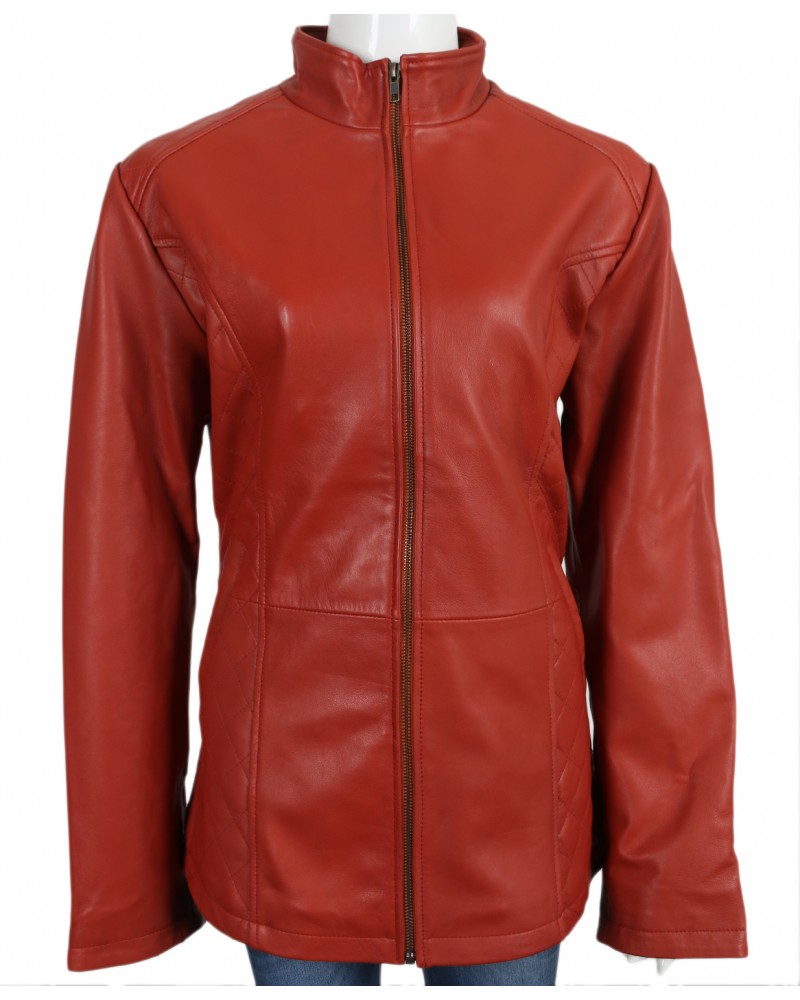 Laverapelle Women's Genuine Lambskin Leather Coat (Classic Coat) - 1821005 Laverapelle Women's Genuine Lambskin Leather Coat (Classic Coat) - 1821005
