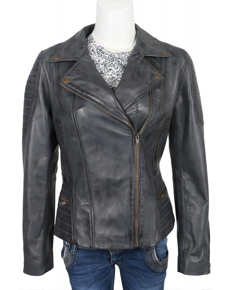 Laverapelle Women's Genuine Lambskin Leather Jacket (Double Rider Jacket) - 1821009 Laverapelle Women's Genuine Lambskin Leather Jacket (Double Rider Jacket) - 1821009
