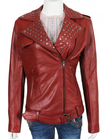Laverapelle Women's Genuine Lambskin Leather Jacket (Double Rider Jacket) - 1821010 Laverapelle Women's Genuine Lambskin Leather Jacket (Double Rider Jacket) - 1821010