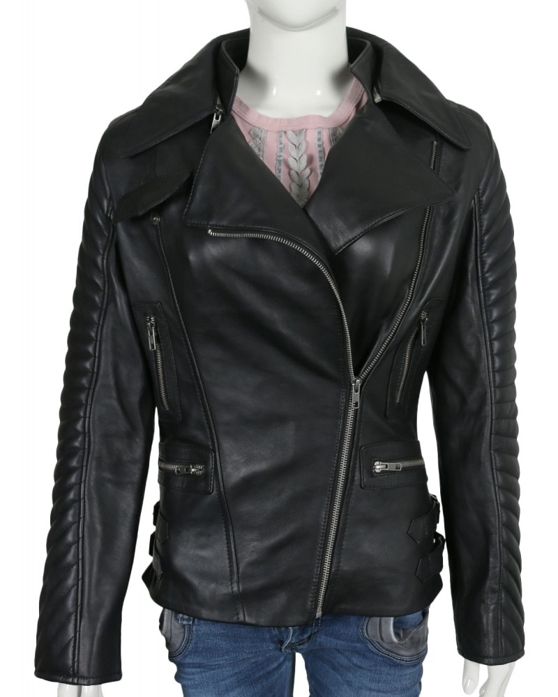 Laverapelle Women's Genuine Lambskin Leather Jacket (Double Rider Jacket) - 1821011 Laverapelle Women's Genuine Lambskin Leather Jacket (Double Rider Jacket) - 1821011