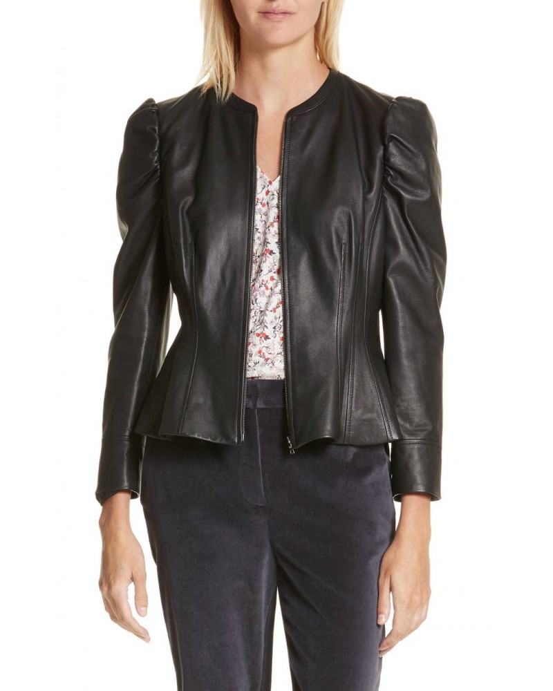 Laverapelle Women's Genuine Lambskin Leather Jacket (fencing Jacket) - 1821019 Laverapelle Women's Genuine Lambskin Leather Jacket (fencing Jacket) - 1821019