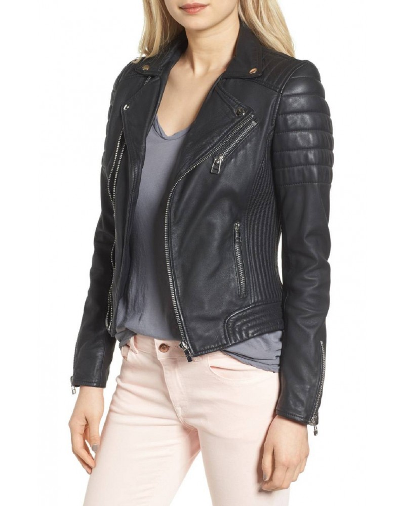 Laverapelle Women's Genuine Lambskin Leather Jacket (Double Rider Jacket) - 1821037 Laverapelle Women's Genuine Lambskin Leather Jacket (Double Rider Jacket) - 1821037