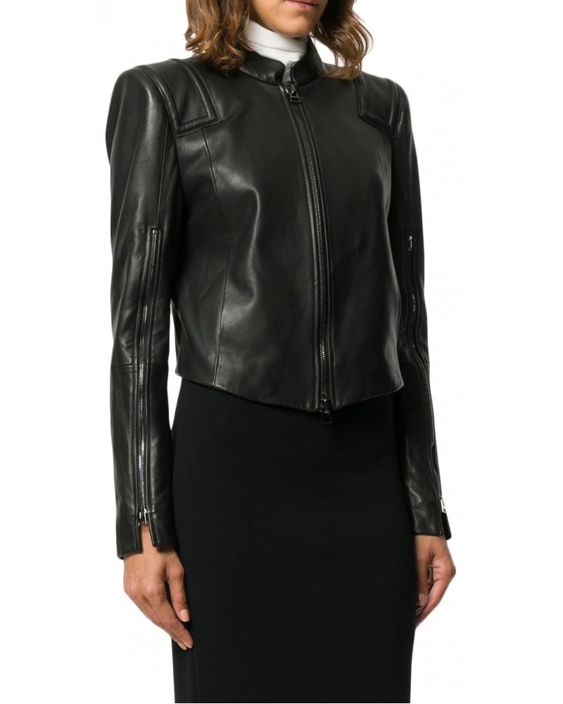 Laverapelle Women's Genuine Lambskin Leather Jacket (Classic Jacket) - 1821058