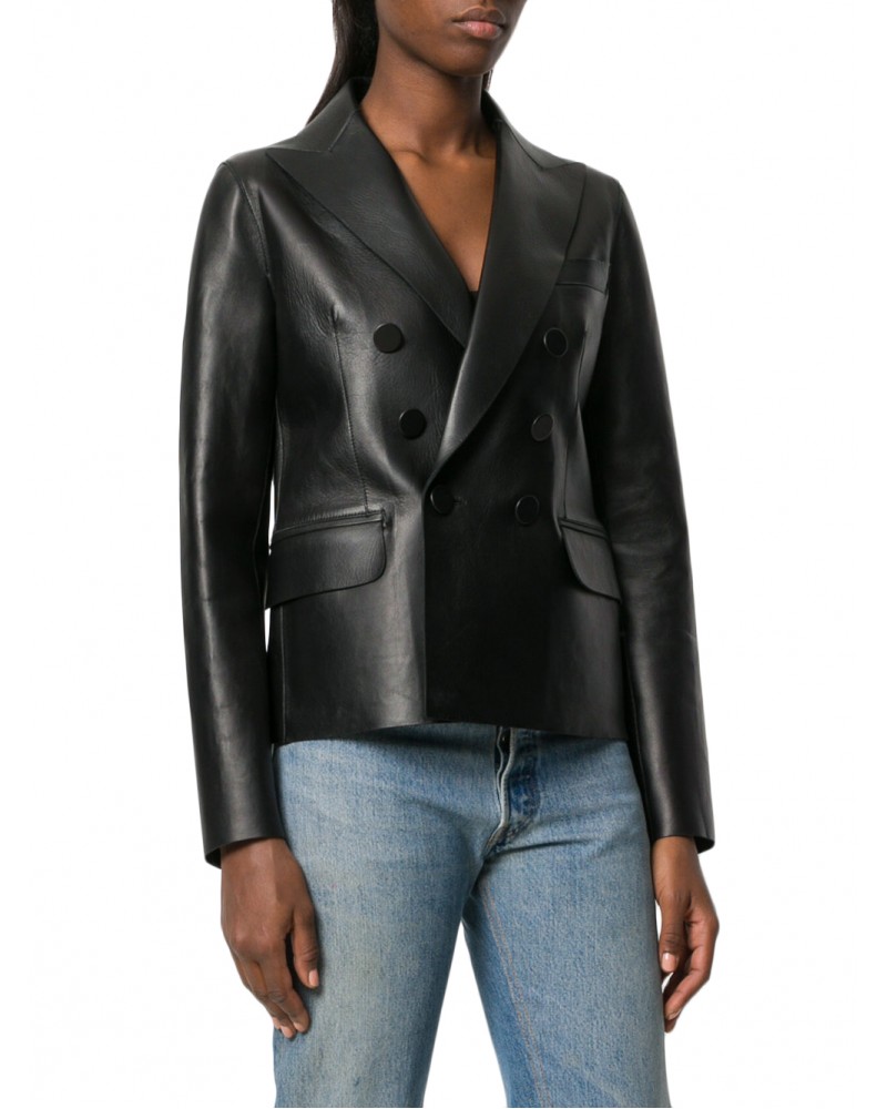 Laverapelle Women's Genuine Cowhide Leather Jacket (Officer Jacket) - 1821061 Laverapelle Women's Genuine Cowhide Leather Jacket (Officer Jacket) - 1821061