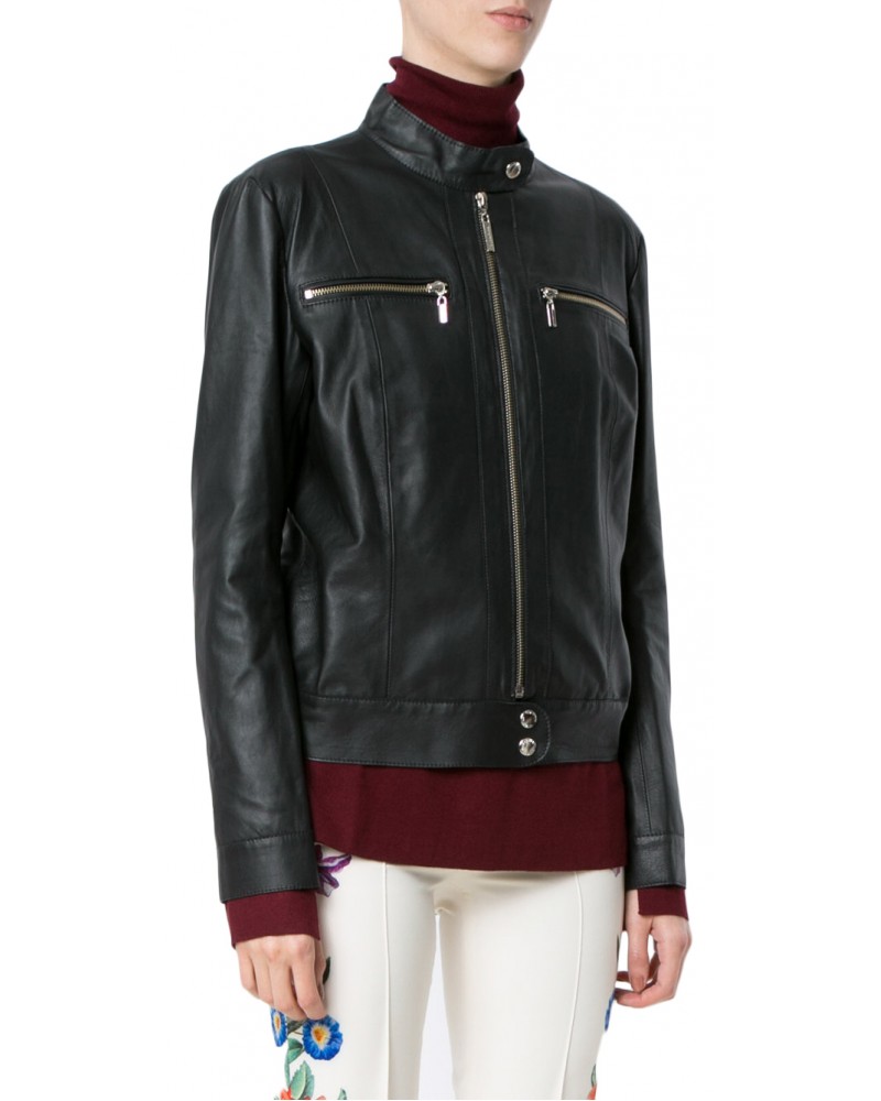 Laverapelle Women's Genuine Lambskin Leather Jacket (Racer Jacket) - 1821072 Laverapelle Women's Genuine Lambskin Leather Jacket (Racer Jacket) - 1821072