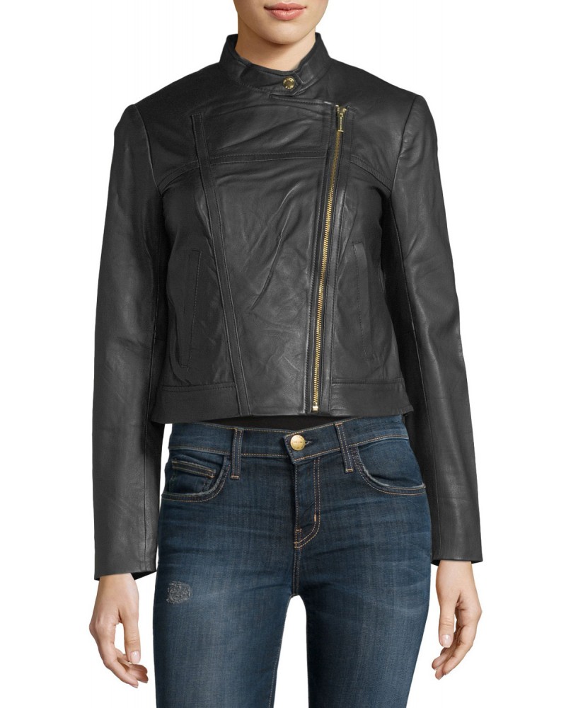 Laverapelle Women's Genuine Lambskin Leather Jacket (Rocker Jacket) - 1821078