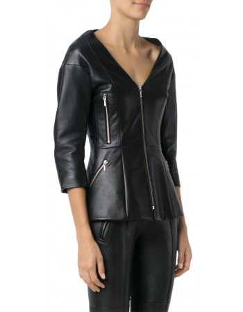 Laverapelle Women's Genuine Lambskin Leather Jacket (fencing Jacket) - 1821080 Laverapelle Women's Genuine Lambskin Leather Jacket (fencing Jacket) - 1821080