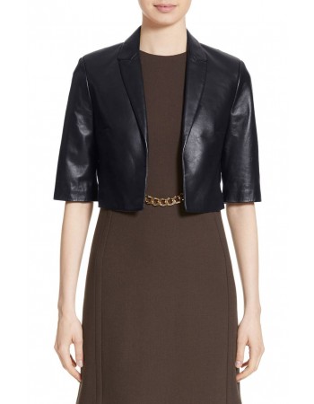 Laverapelle Women's Genuine Lambskin Leather Jacket (Cropped Jacket) - 1823001 Laverapelle Women's Genuine Lambskin Leather Jacket (Cropped Jacket) - 1823001