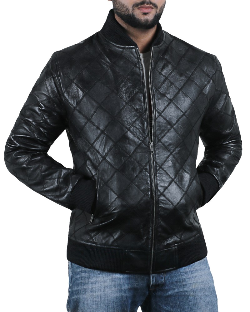 Laverapelle Men's Genuine Lambskin Leather Jacket (Patchwork) - 2001006 Laverapelle Men's Genuine Lambskin Leather Jacket (Patchwork) - 2001006